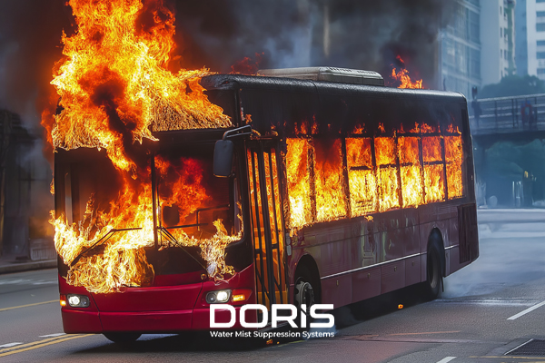 How Does Bus Fire Extinguishing Work? Protection Activated at Critical Moments
